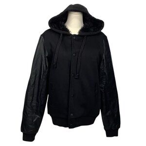 URBAN HERITAGE Black Bomber Jacket